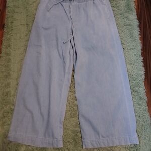Light Blue Wide-Leg Pants